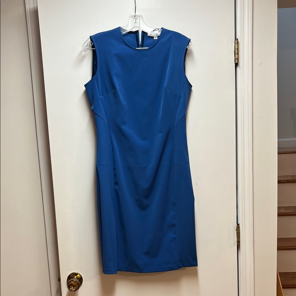 Of Mercer - NWT Blue Sheath Dress - Size 8